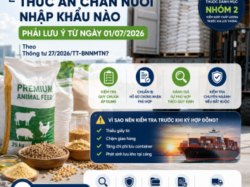 Which Imported Animal Feed Products Require Special Attention from July 1, 2026, under Circular 27/2026/TT-BNNMT?