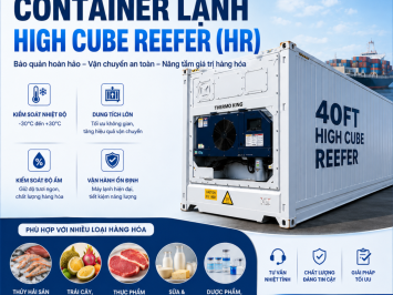 What Is a High Cube Reefer Container (HR)? The Optimal Solution for Transporting Frozen and Fresh Cargo