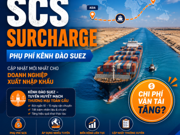 What is SCS (Suez Canal Surcharge)? The Latest Update for Import-Export Businesses
