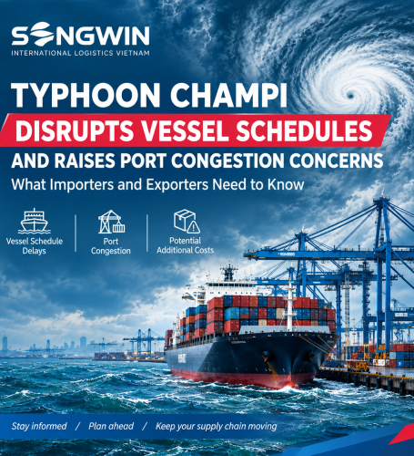 Typhoon Champi Disrupts Vessel Schedules and Raises Port Congestion Concerns: What Importers and Exporters Need to Know